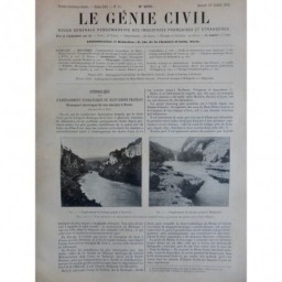 1912 GC HYDROLIQUE BARRAGE CREATION CHUTES ELECTRICITE ENERGIE PARIS