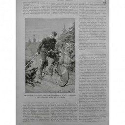 1890 UI GEORGE MARTOS ST PETERSBOURG PARIS VOYAGE BICYCLETTE