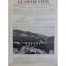 1912 GC CHEMIN FER LIGNE ANDELOT CLUSE JURA VIADUC MOREZ