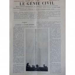 1924 GC TELEGRAPHE STATION TSF RUGBY ANGLETERRE PYLONE ANTENNE