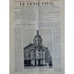 1924 GC CONSTRUCTION NOUVEAU MAGASIN PRINTEMPS PARIS ROTONDE