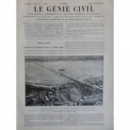 1933 GC TRAVAUX PONT ROUTE LIAISON VENISE TERRE FERME CANAUX