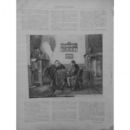 1875 I ECHEC DEMEURE ALLEMANDE BOURGMESTRE MAITRE LOGIS ADVERSAIRE PIPE PARTIE