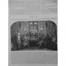 1846 I ECHEC PARTIE TABLEAU MARLET DUEL FRANCE ANGLETERRE JOUEUR GREFFIER