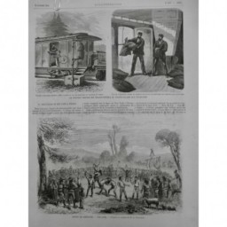 1875 I BRETAGNE MOEURS LUTTEUR BRETON PLEIN AIR COMBAT SPECTATEUR TREVENNEC