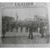 1917 E GRECE ATHENES TROUPE VENIZELISTE FRONT DRAPEAU DANGLIS