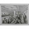 1875 UI STEAMER AMERICAIN BATEAU SALON INTERIEUR BALCON LECTURE PROMENADE