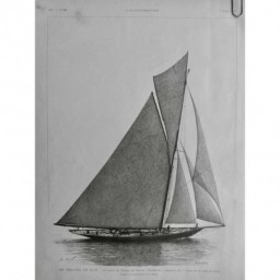 1894 I NICE REGATE YACHT PRINCE GALLES BRITANNIA VAINQUEUR 1ER PRIX