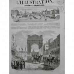 1859 I LILLE GRANDE PORTE HONNEUR DUC MAGENTA TROUPE RECEPTION BOLDODUC