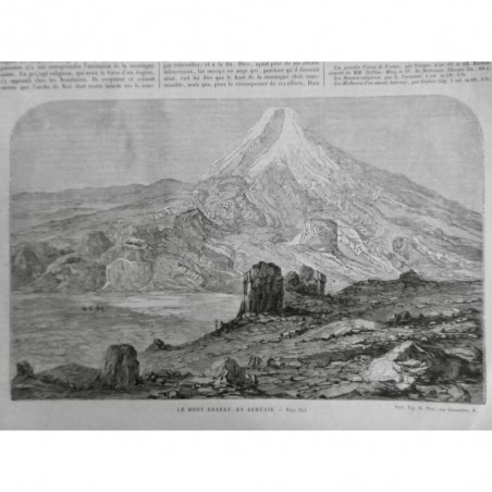 1863 MI ARMENIE MONT ARARAT ALTITUDE NEIGE