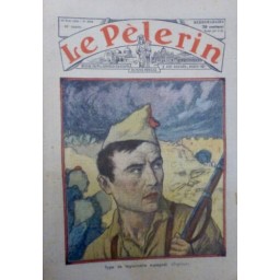 1936 LP GUERRE TYPE LEGIONNAIRE ESPAGNOLCOMBAT DESSIN CIGNOUX