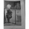 1888 I CIRQUE MENAGERIE CAGE LION BARREAU TRISTESSE PETITE FILLE OBSERVER OLIVIÉ