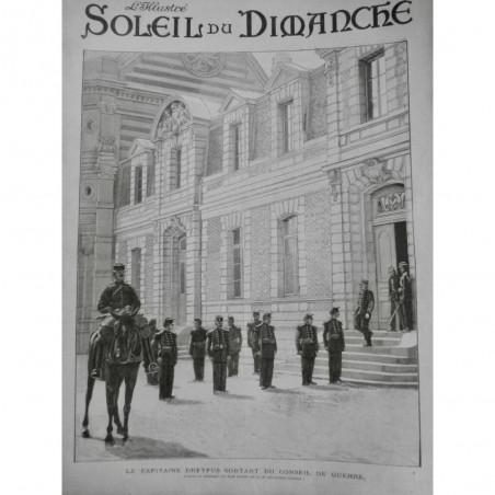 1899 SD AFFAIRE DREYFUS CONSEIL GUERRE SORTIE CONDAMNÉ GARDES