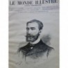 1887 MI SADI CARNOT PRESIDENT REPUBLIQUE FRANCAISE PORTRAIT DESSIN VUILLIER