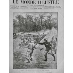 1892 MI DAHOMEY BATAILLE DOGBA FAURAX BLESSURE MORTELLE