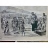 1879 ROI ZOULOU AFRIQUE DU SUD CETTIWAYO ARMEE ANGLAISE PORT DURNFORD 2 JOURNAUX