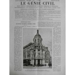 1929 GENIE CIVIL PARIS MAGASIN PRINTEMPS ROTONDE BLD HAUSSMANN