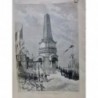 1879 I ITALIE OSSUAIRE CUSTOZZA CEREMONIE CHAPELLE PYRAMIDE ATTIQUE CRYPTE LAZZA