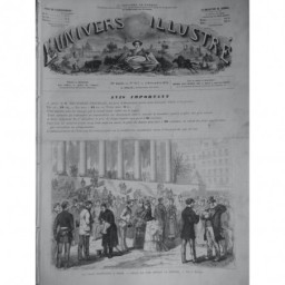 1871 UI CRISE MONETAIRE PARIS VENTE OR DEVANT BOURSE