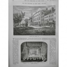 1872 AJ NEW YORK VIEUX THEATRES JOHN STREET REVOLUTION