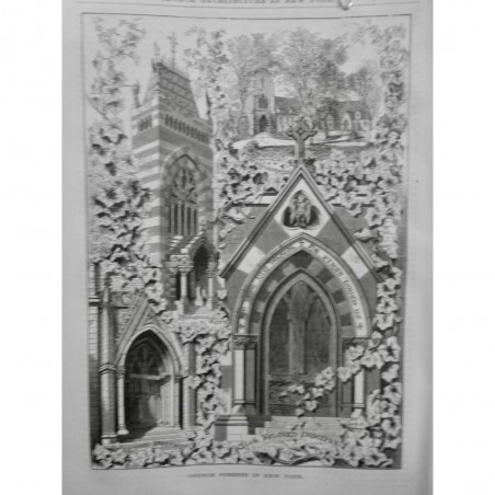 1873 AJ PORCHE EGLISE NEW YORK