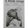 1882 MEDECINE CORNE SPIRALE TETE HUMAINE GRISOLLE