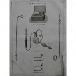 1881 MEDECINE CAUTERISATION THERMO CAUTERE PAQUELIN MATHIEU