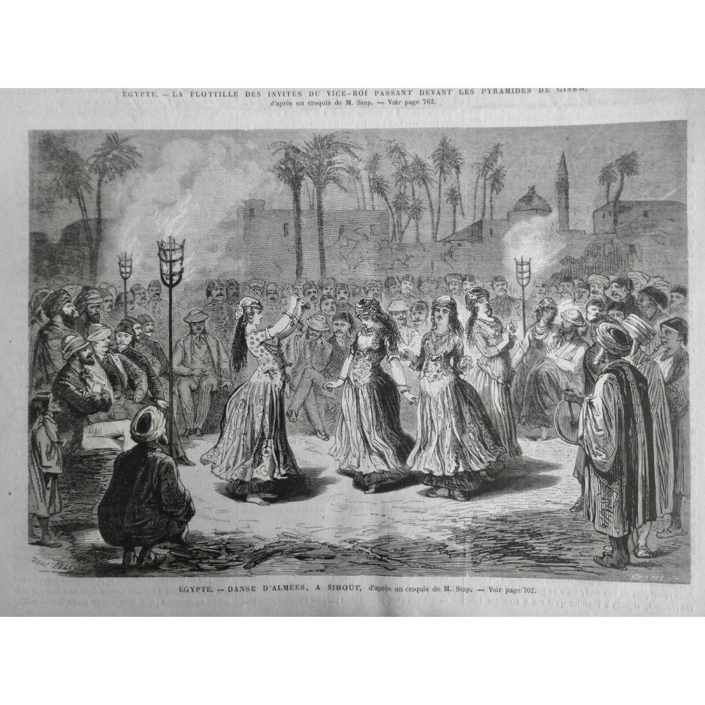 1869 UI DANSES EGYPTE D ALMEES SIHOUT FEMMES COSTUME