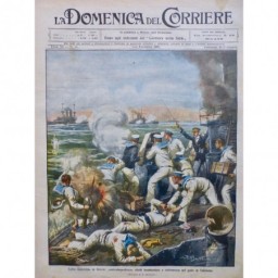 1909 DC GRECE MARINE COMBAT REBELLE BOMBARDEMENT GOLFE SALAMINE