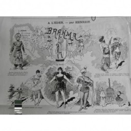 1886 JA DANSE BRAHMA DANSEUSES NATSCE ROSSI EDEN HENRIOT