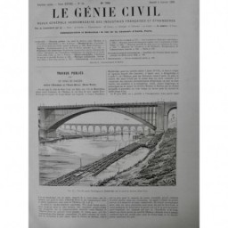 1896 USA CANAL HARLEM HUDSON EAST-RIVER TRAVAUX PONT WASHINGTON