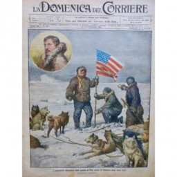 1909 DC POLE NORD EXPLORATEUR COOK DRAPEAU ETATS UNIS POL ARCTIQUE