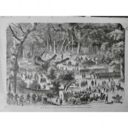 1862 USA GUERRE CIVILE ARMEE GL MAC CLELLAN RICHMOND TROUPE