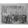 1864 USA GUERRE CIVILE BUREAU RECUTEMENT NEW-YORK VOLONTAIRES FEDERAUX