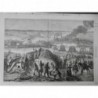 1863 USA GUERRE CIVILE FORT BATAILLE FREDERICKBURG ARMEE SUD CONSTRUCTION PONT