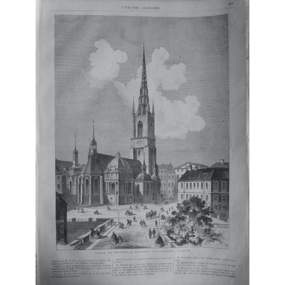 1866 UI EGLISE CHEVALIERS STOCKHOLM