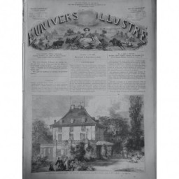 1866 UI CHATEAU D ARENENBERG SUISSE ANCIENNE RESIDENCE REINE HORTENSE