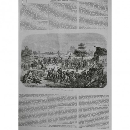 1853 I BATAILLE GOÏTO COMBAT SANGLANT ARMEE PIEMONTAISE AUTRICHIEN VICTOIRE