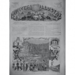 1866 UI FETE SAINT CLOU DESSIN M. HADOL