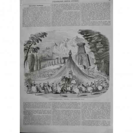 1853 I MUSIQUE ACADEMIE IMPERIALE BALLET ORFA NOCE TRAINEAU DECORS THIERRY