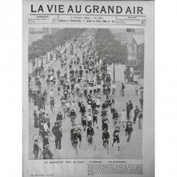 1903 VELO PARIS ENGHIEN TOUR COURSE EPREUVE MARCHE CIBOT PUBLIC