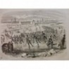 1854 I PATINAGE GLACE LAC MANOEUVRE REGIMENT INFANTERIE DORDRECHT GLISSADE