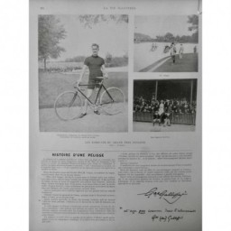 1899 VELO EPREUVE GRAND PRIX CYCLISTE JUGES TOMMASELLI TRIOMPHE