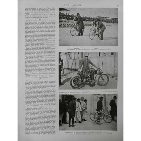 1903 VELO PARC PRINCE COURSE SCHRATCH MEYERS TRIOMPHE GRIGNA MATHIEU