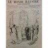 1885 I DANEMARCK PRINCESSE MARIE ORLEANS PRINCE VALDEMAR MARIAGE CHATEAU EU