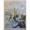 1932 TI CLUB ALPIN ITALIEN MONTAGNE SKI NEIGE ABRUZZES VELINO SAUVETAGE