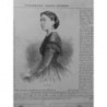 1868 I MELLE DARAM COMEDIENNE THEATRE LYRIQUE PORTRAIT CHANT