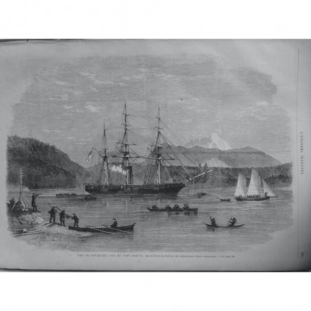 1866 UI ILE VANCOUVERT VUE PORT HARVEY DETROIT JOHNSTON COTE SEPTENTRIONALE