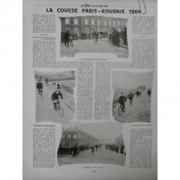 1904 VELO PARIS-ROUBAIX 268KM PELOTON TÊTE AUCOUTURIER GARIN