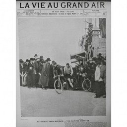 1903 VELO PARIS-ROUBAIX ARRIVEE DISPUTE AUCOUTURIER CHAPPERON RECORD